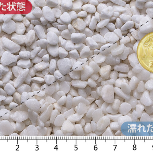 白玉石 スリ加工　5-7mm内外