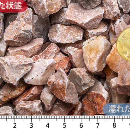 クラッシュマーブル ピンク　20mm内外