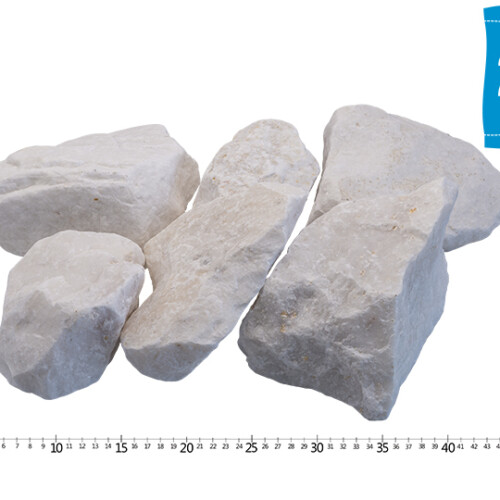 クラッシュマーブルロック ホワイト　 φ100-200mm内外