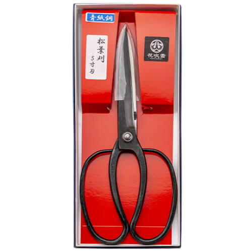 越後花吹雪　松葉刈鋏 5寸刃 本職用　刃長125mm/全長275mm　青紙鋼