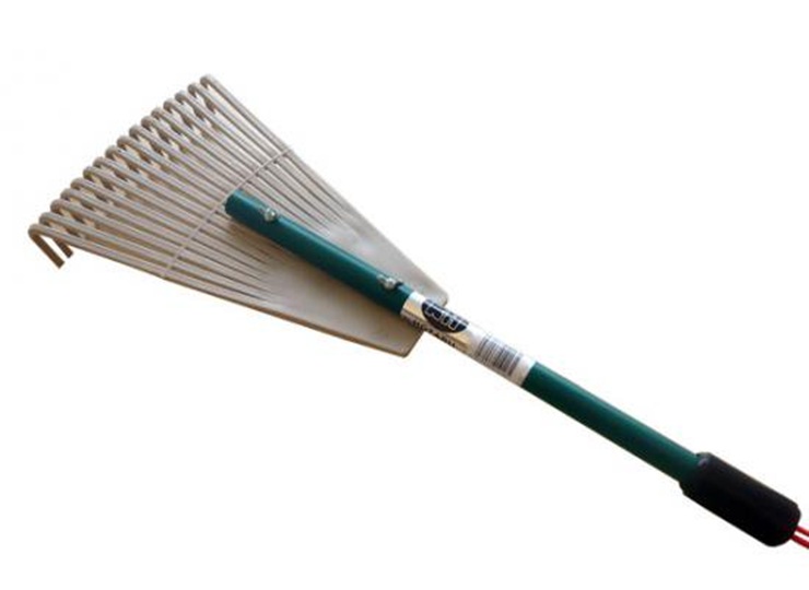 八ツ矢工業　ポリ熊手　No.6　16本爪 全長52cm 巾19cm