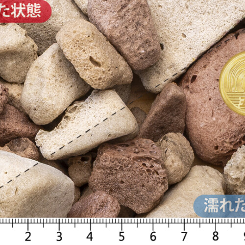 防犯防草ガードロック ミックスブラウン　10-40mm内外