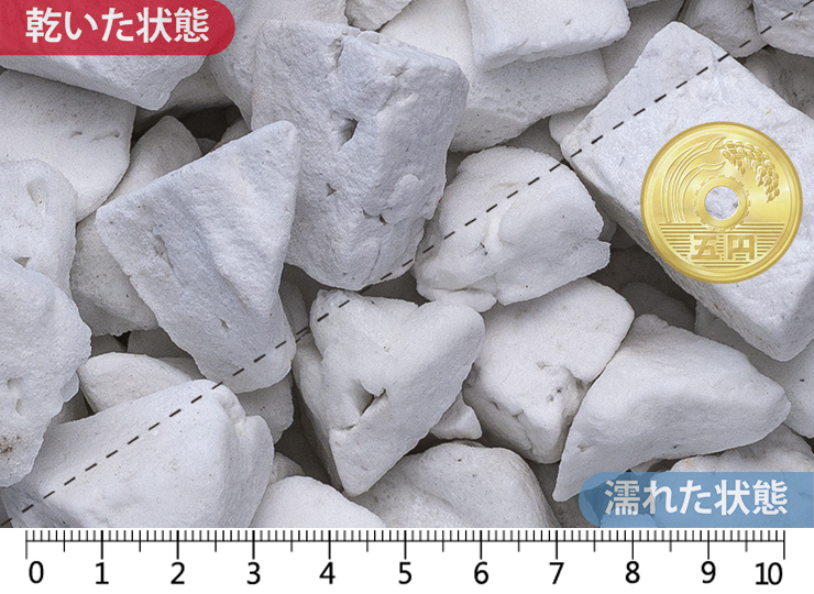 防犯防草ガードロック ホワイト　10-40mm内外